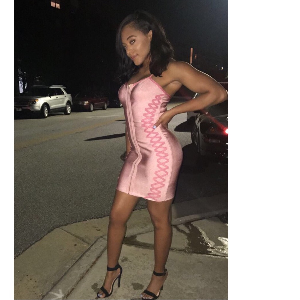 Pink Bandage Dress